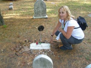 Me at Louisa's grave