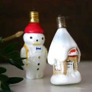 Christmas light snowman