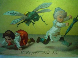 Vintage Christmas (New Year)--giant wasp